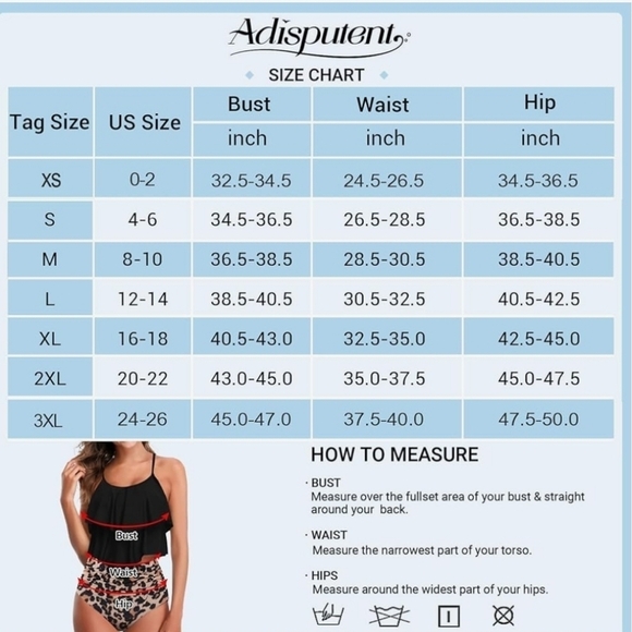Womens Tankini Swimsuit Ruffled Top with High Waisted Bottoms•Large - Picture 5 of 10